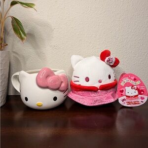 Squishmallows Sanrio Hello Kitty 5” Collectible Plush & Ceramic Mug Set